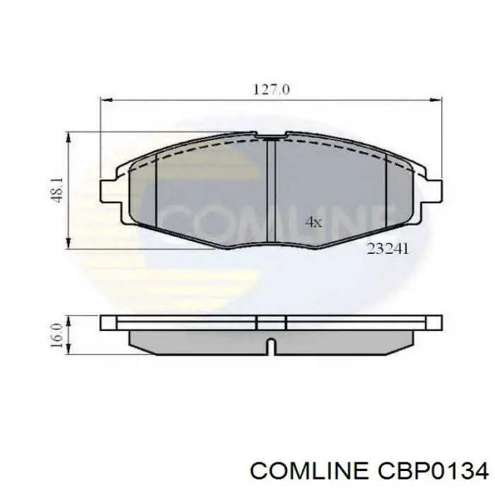 Pastillas freno delanteras CBP0134 Comline