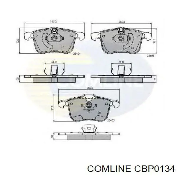 Купить CBP0134 Comline Колодки тормозные