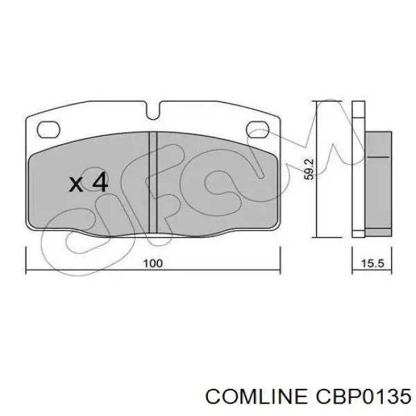 Купить CBP0135 Comline Колодки тормозные