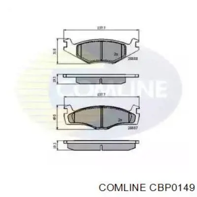 CBP0149 Comline Колодки передние