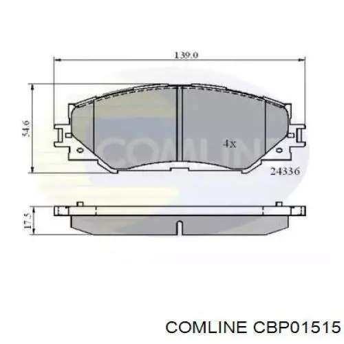 CBP01515 Comline Колодки передние