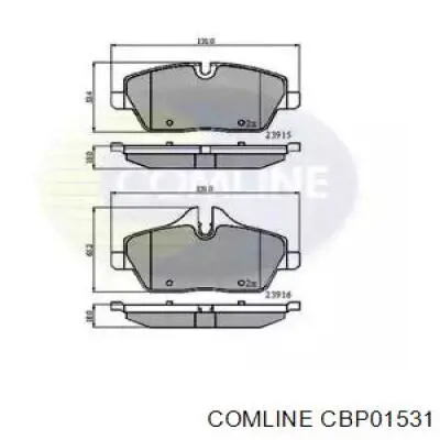 CBP01531 Comline передние тормозные колодки