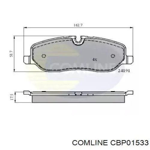 CBP01533 Comline sapatas do freio dianteiras de disco