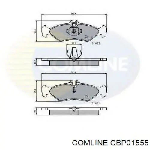 Колодки Comline CBP01555 цена, от 28.79 USD