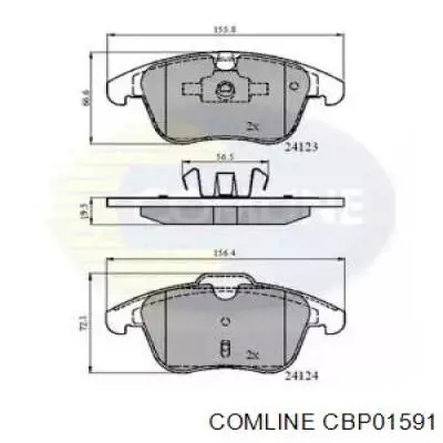 CBP01591 Comline колодки тормозные передние дисковые