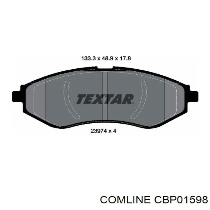 Колодки Comline CBP01598 цена, от 12.76 USD
