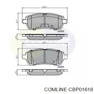 CBP01618 Comline Колодки передние