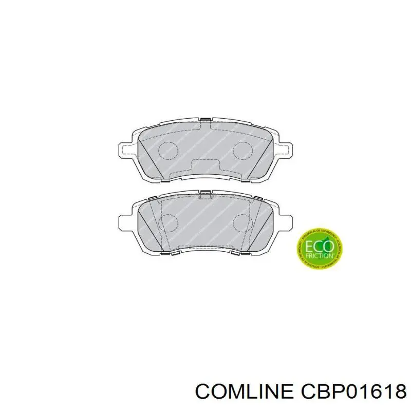 Передние тормозные колодки CBP01618 Comline
