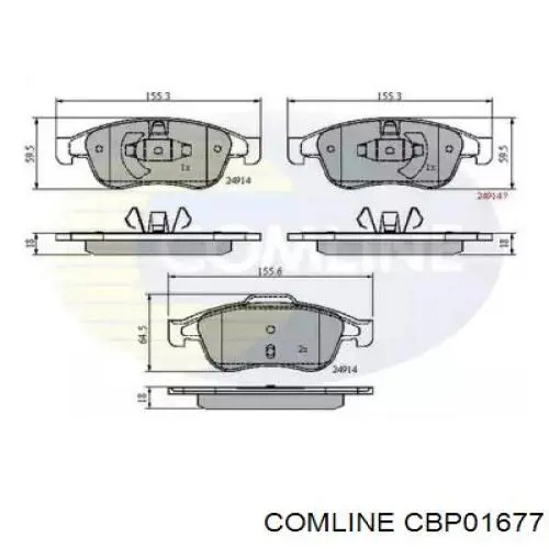 Купить CBP01677 Comline Колодки тормозные