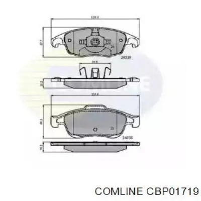 Передние тормозные колодки CBP01719 Comline