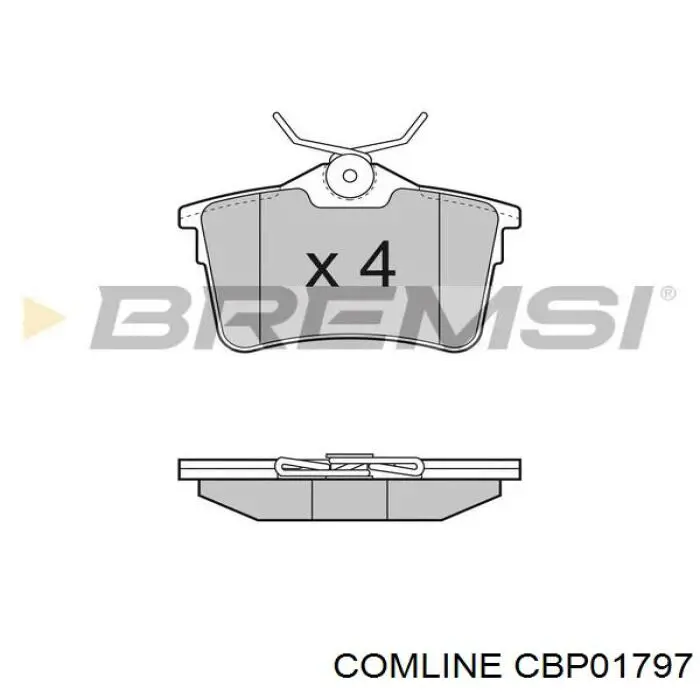 CBP01797 Comline Колодки тормозные дисковые комплект