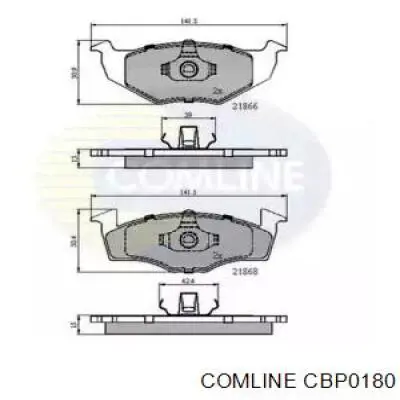 Передние тормозные колодки CBP0180 Comline