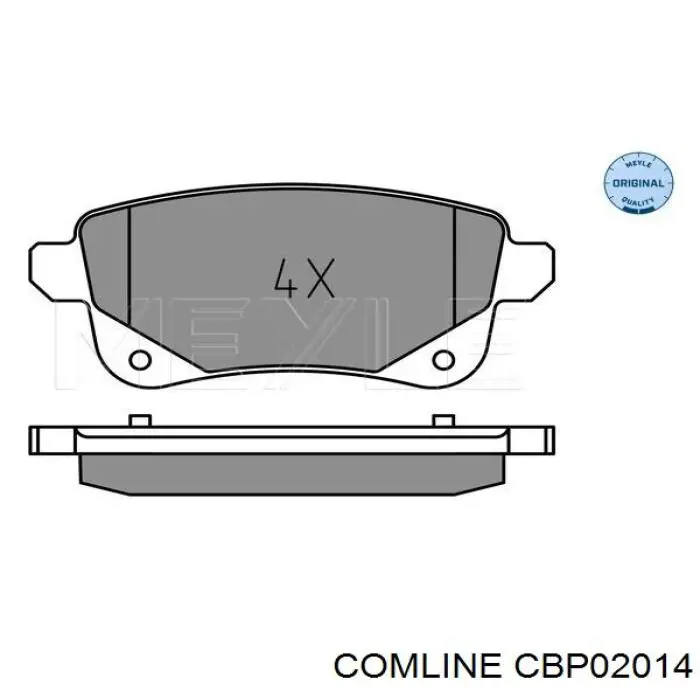 Задние тормозные колодки CBP02014 Comline