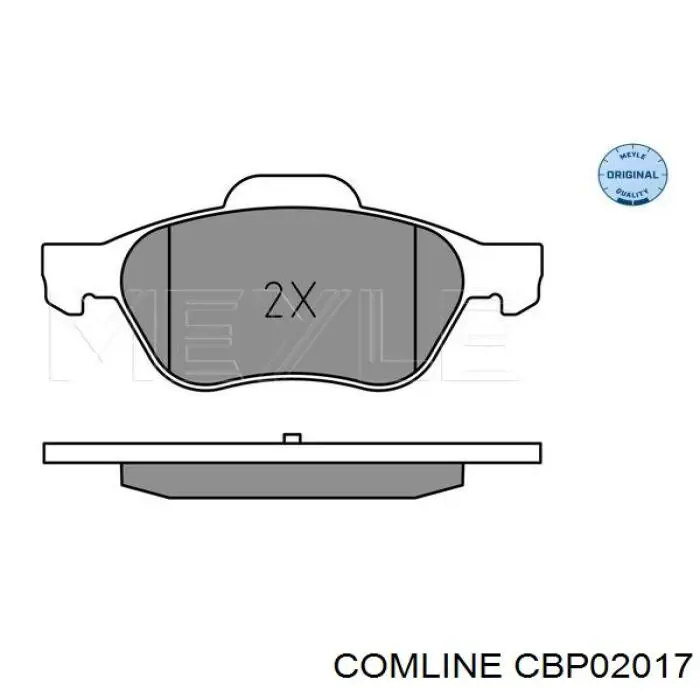 Pastillas de freno delanteras CBP02017 Comline