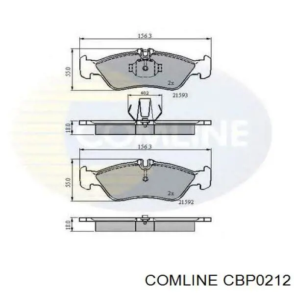 Колодки Comline CBP0212 цена, от 17.90 USD
