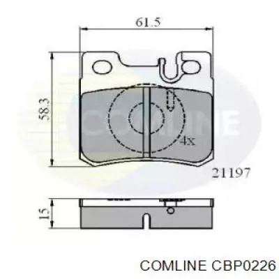 Задние тормозные колодки CBP0226 Comline