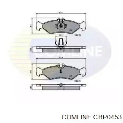 Задние тормозные колодки CBP0453 Comline