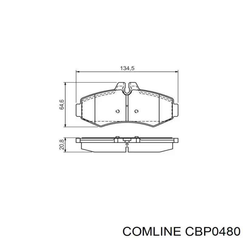 Колодки Comline CBP0480 цена, от 16.15 USD