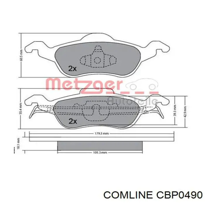 Купить CBP0490 Comline Колодки тормозные