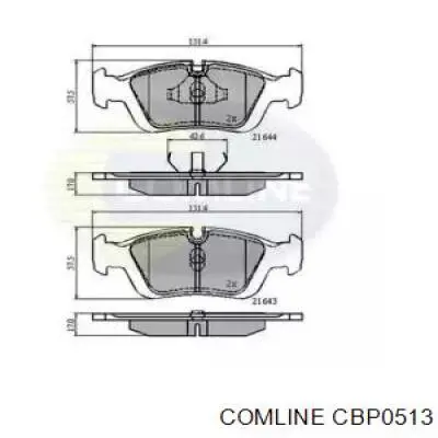 Передние тормозные колодки CBP0513 Comline