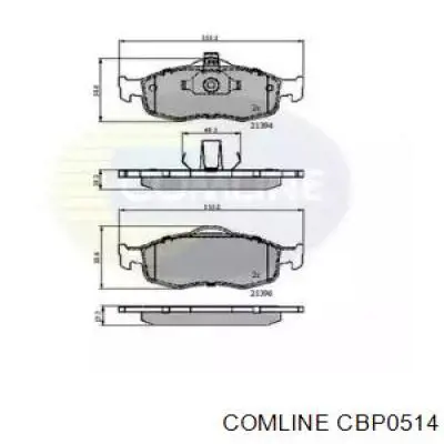 Передние тормозные колодки CBP0514 Comline