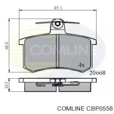 Задние тормозные колодки CBP0558 Comline