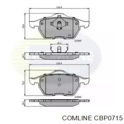 CBP0715 Comline Колодки передние