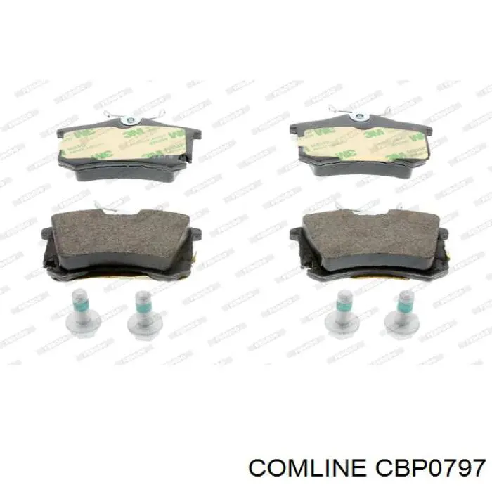 Compre CBP0797 Comline Sapatas do freio traseiras de disco