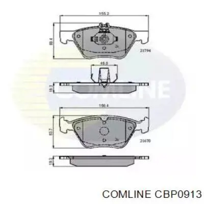 CBP0913 Comline колодки тормозные передние дисковые