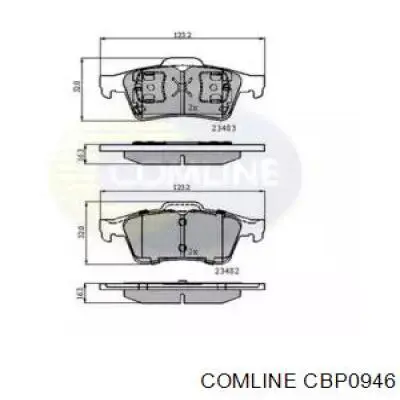 CBP0946 Comline Колодки тормозные дисковые комплект