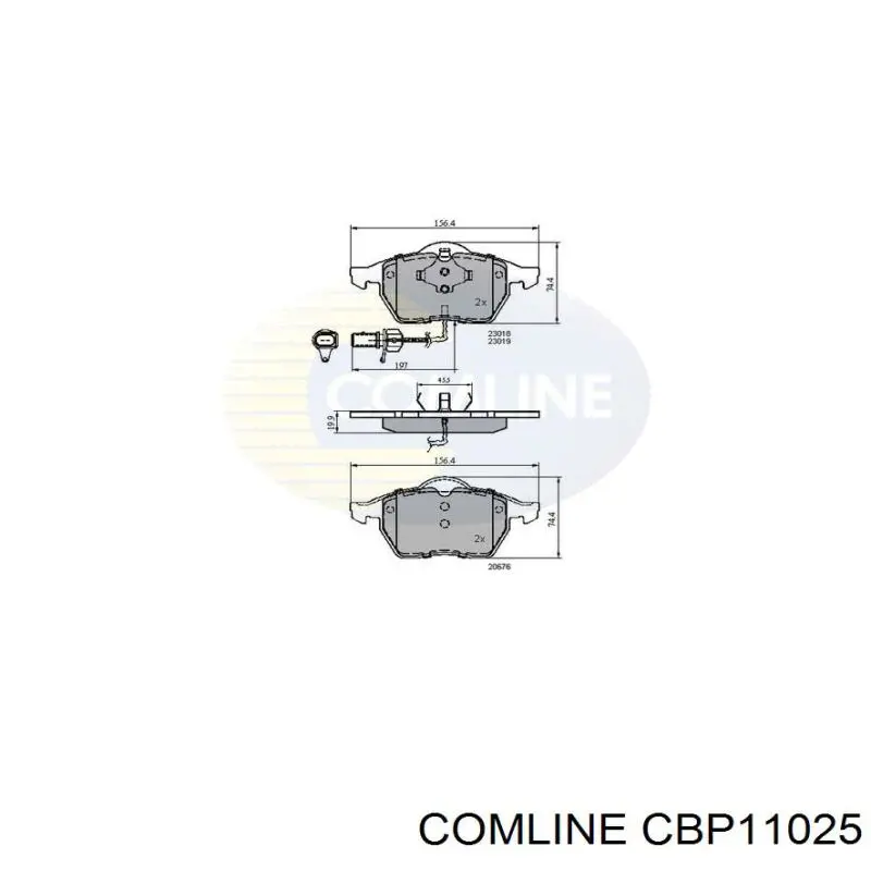 CBP11025 Comline Колодки передние