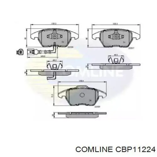 Тормозные колодки Comline CBP11224