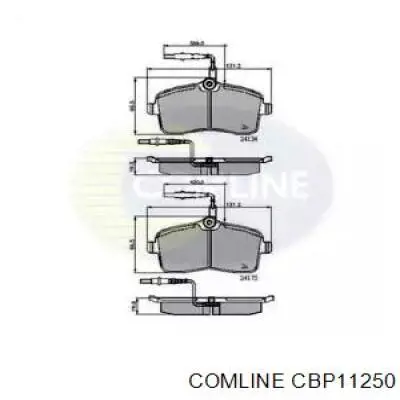 Передние тормозные колодки CBP11250 Comline