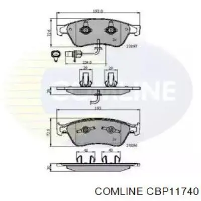 CBP11740 Comline Колодки передние