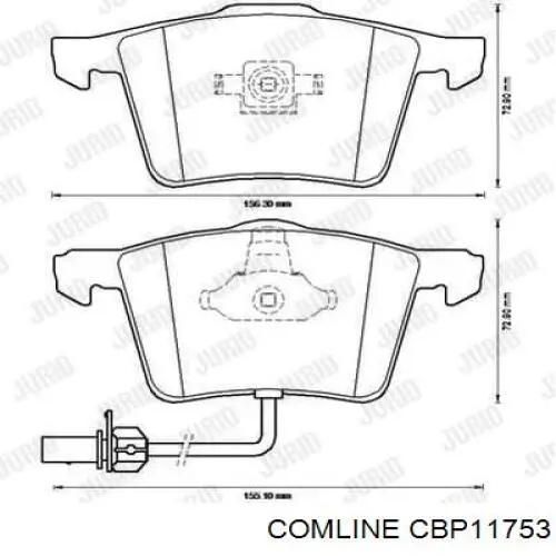 Тормозные колодки Comline CBP11753