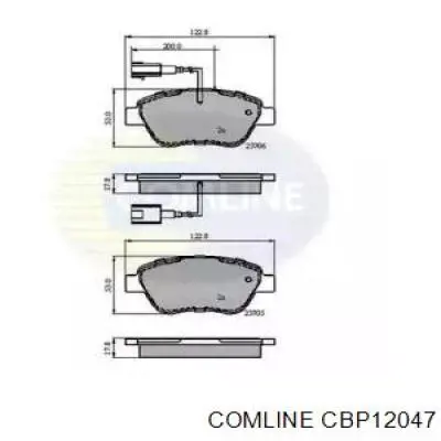 Передние тормозные колодки CBP12047 Comline