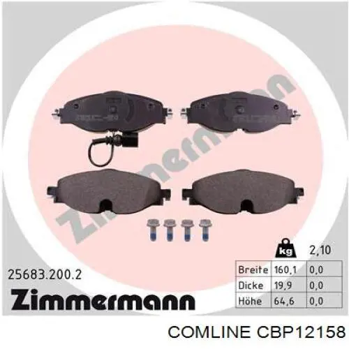 Купить CBP12158 Comline Колодки тормозные