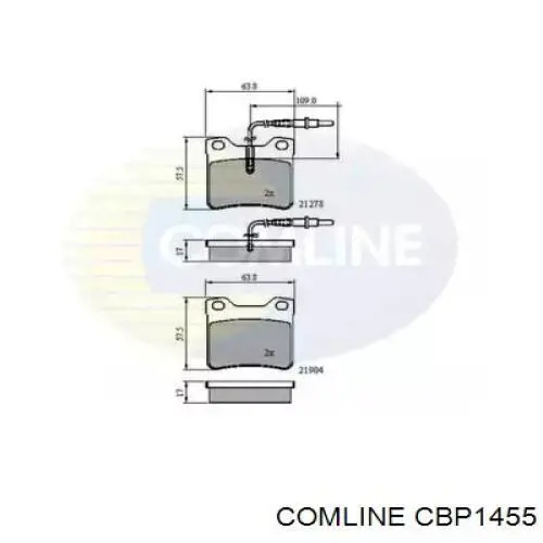 CBP1455 Comline Колодки тормозные дисковые комплект