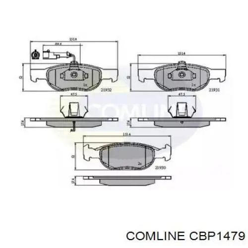 CBP1479 Comline колодки тормозные передние дисковые