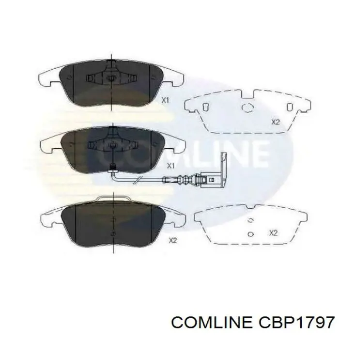 Колодки дисковые  Comline CBP1797 цена, от 17.56 USD