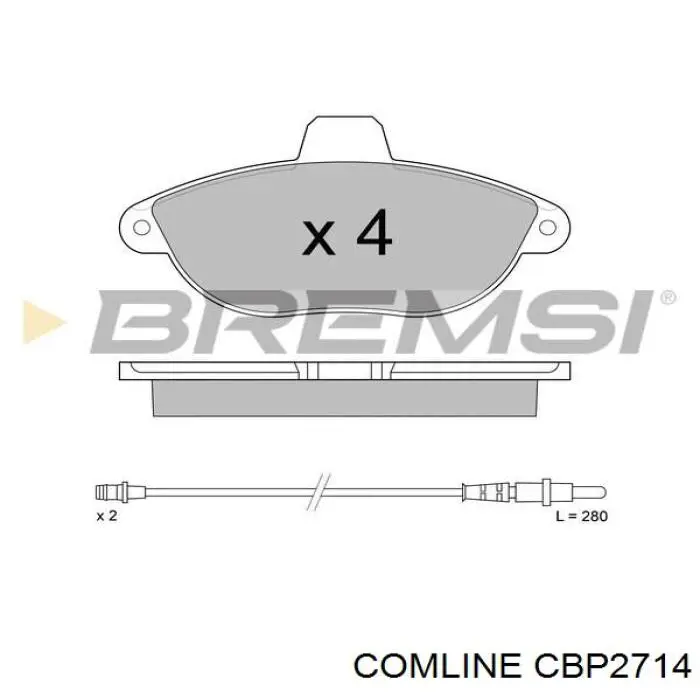 Купить CBP2714 Comline Колодки тормозные
