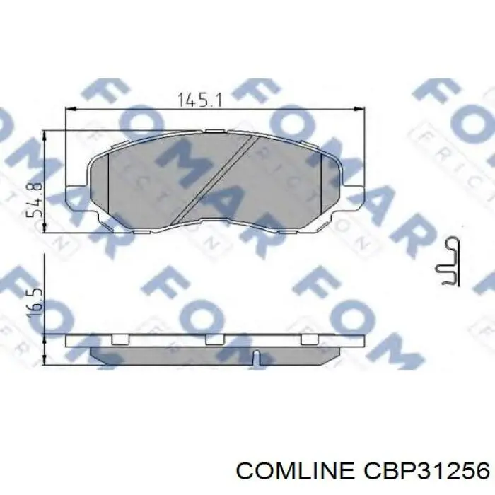 Тормозные колодки Comline CBP31256