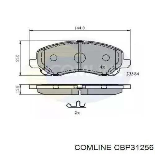 CBP31256 Comline Колодки передние