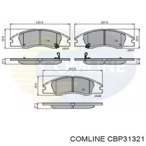 CBP31321 Comline Колодки передние