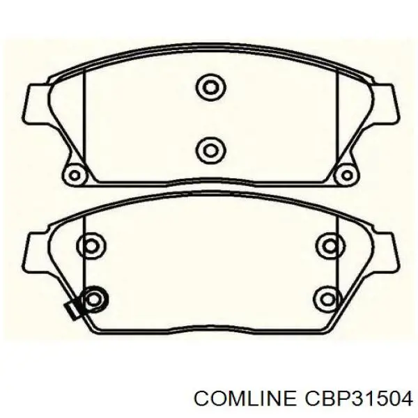 Задние тормозные колодки CBP31504 Comline