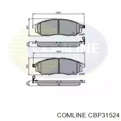 CBP31524 Comline Колодки передние
