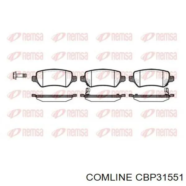 Задние дисковые колодки Comline CBP31551