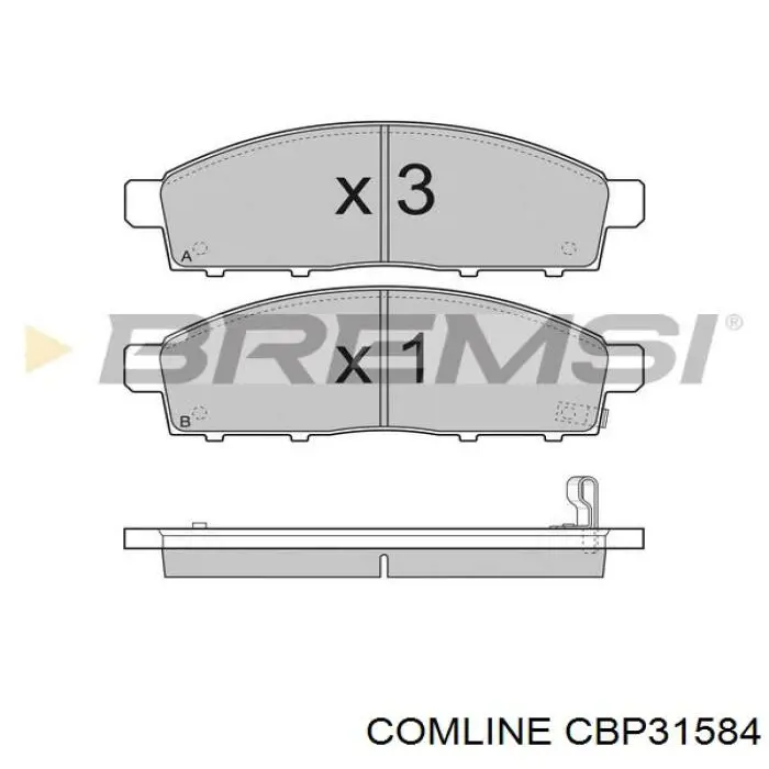 Тормозные колодки Comline CBP31584