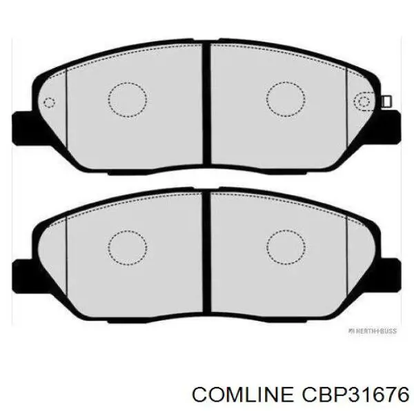 Передние тормозные колодки CBP31676 Comline