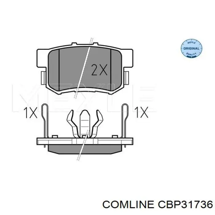 Купить CBP31736 Comline Колодки тормозные задние, дисковые